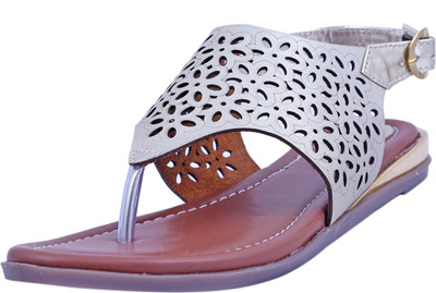 

Adorn Women Golden Flats