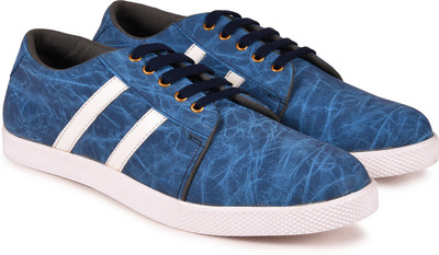 

Andrew Scott Men's Blue Synthetic Sneakers For Men(Blue, White