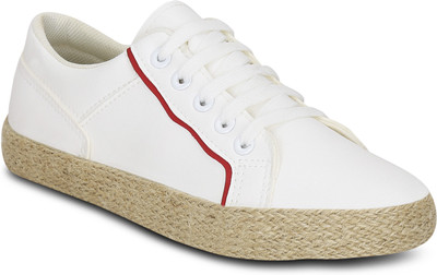 

Kielz Ladies Canvas Shoes Espadrilles For Women(White, Red