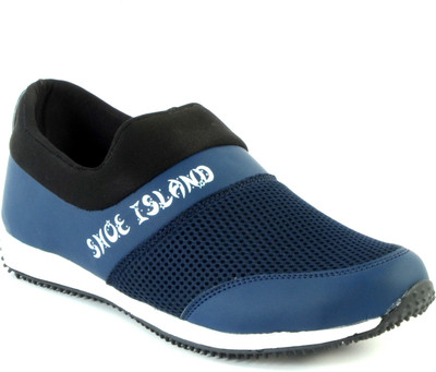 

Shoe Island Modish Meshed Blue Casual Loafers For Men(Blue
