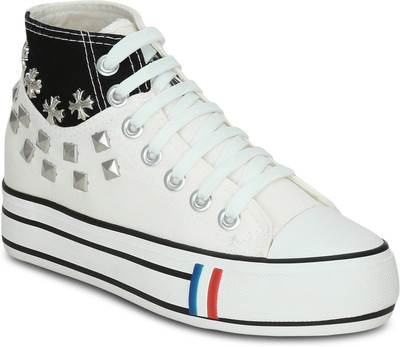 

Kielz Ladies Canvas Shoes Sneakers For Women(White