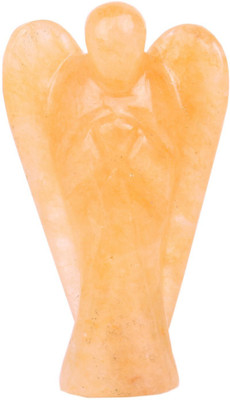 

Excel Yellow Aventurine Healing Reiki Pocket Statue Angel Gemstone Decorative Showpiece - 5 cm(Stoneware, Yellow)