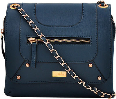

Yelloe Women Blue PU Sling Bag
