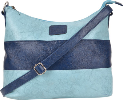 

TANLUP Women Casual Blue PU Sling Bag
