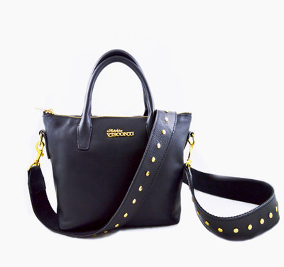 

Sophia visconti Girls Casual Black Genuine Leather Sling Bag