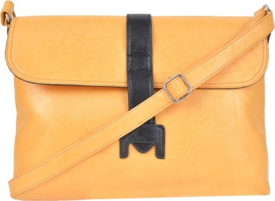 

TANLUP Women Casual Yellow PU Sling Bag