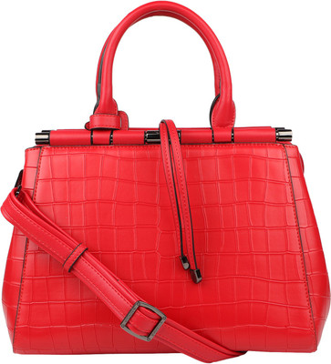 

Pink Rose Women Casual Red PU Hand-held Bag