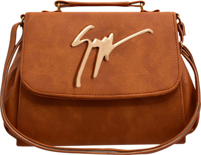 

tap fashion Women Casual Brown PU Sling Bag