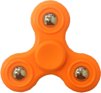 

Krypton Cute Pack Of 3 fidget Spinner Ball At a side Wings fast and Cool.(Orange)