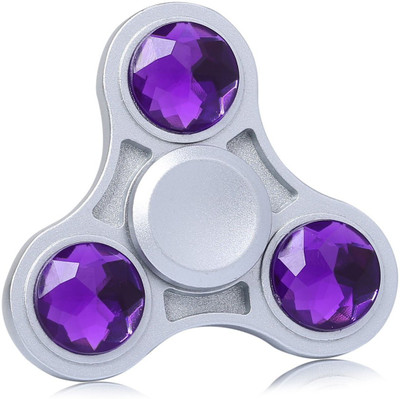 

Krypton Tin Box Diamond Metal Fidget Spinner Cool Look Fast Spinning Toy(Multicolor)