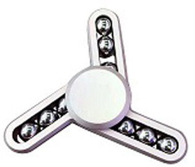 

Excite Shoppers Latest Silver Ball-Bearing High-Speed Fidget Spinner (Premium)(1 Pieces)