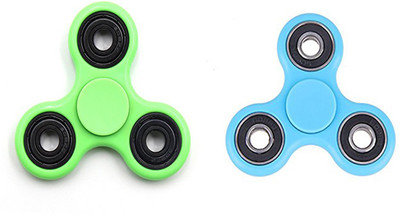 

Sanyal Fidget Hand Spinner, Tri-Spinner, SpinningToys Combo Blue & Green(Blue, Green)
