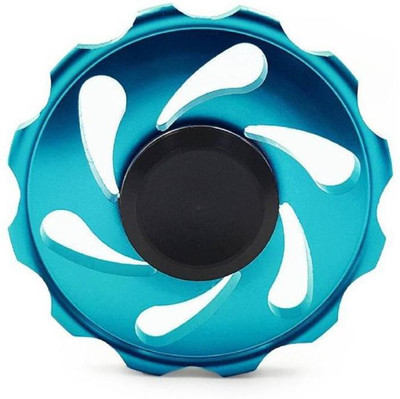 

Homeshopeez Hand Spinner, EDC Spinner, Shining Pure Metal Wheel Style with Ultra Smooth Bearing(Blue)