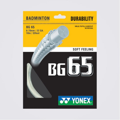 

Yonex BG 65 Lin Dan Special Badminton 0.70 Badminton String - 10 m(Yellow)