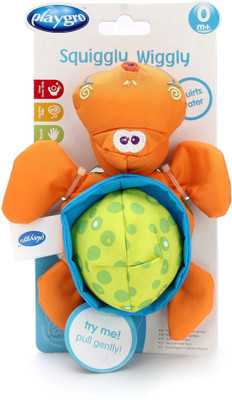 

Playgro Squiggly wiggly turtle - 11.4 cm(Multicolor)