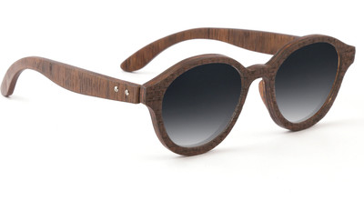 

tetewood Round Sunglasses(Black, Brown)