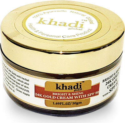 

Khadi Global Bright & Shine 24K Gold Cream with SPF50 50ml - SPF SPF 50 PA++(50 g)