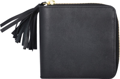 

Suedes & Grains Women Black Genuine Leather Wallet(7 Card Slots)