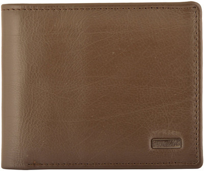 

RAZA Men Tan Genuine Leather Wallet(11 Card Slots)