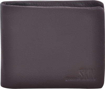 

Second Skin Men Brown Genuine Leather Wallet(10 Card Slots)