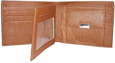 

ROSSET Men Tan Fabric Wallet(5 Card Slots)
