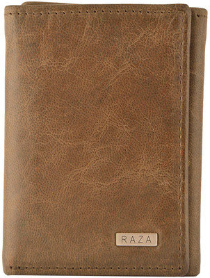 

RAZA Men Green Genuine Leather Wallet(5 Card Slots), Brown
