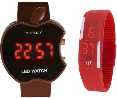 CREATOR Apple Type Led + Silicon Band Combo Gift Watch  - For Boys & Girls   Watches  (Creator)