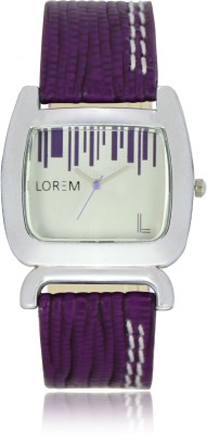 LOREM LR207 Elegant Design Purple Leather Watch  - For Women   Watches  (LOREM)