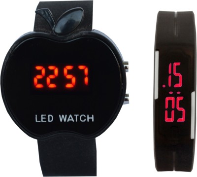 CREATOR Apple LED + Silicon Band New Gift Combo Watch  - For Boys & Girls   Watches  (Creator)