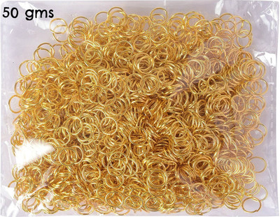 

AM Jewellery Findings Jump rings gold 50 gms pack for jewellery making crafts