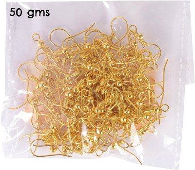 

AM Jewellery Findings Hooks gold 50 gms pack for jewellery making crafts
