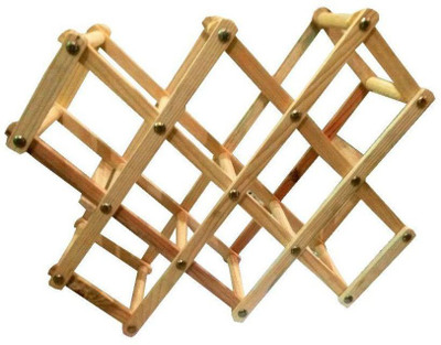 

DLD Wooden Wine Rack(Beige, 10 Bottles)