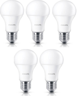 

Philips 12 W Standard E27 LED Bulb(White, Pack of 5)