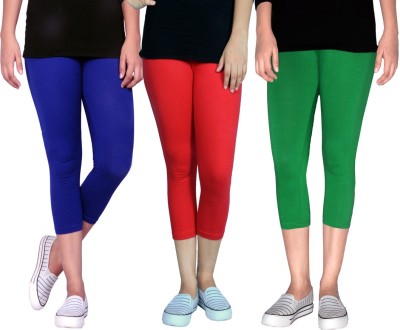 Tanunni Women Red, Green, Blue Capri