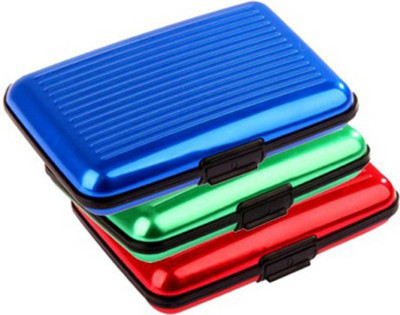 

Jeeya Slim & Stylish 6 Card Holder(Set of 3, Blue, Red, Green)