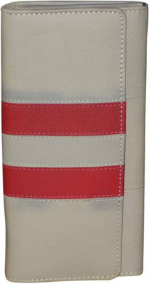 

Style 98 Women Casual Grey, Red Genuine Leather Card Holder(9 Card Slots)