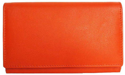 

Style 98 Women Formal Orange Genuine Leather Card Holder(8 Card Slots)