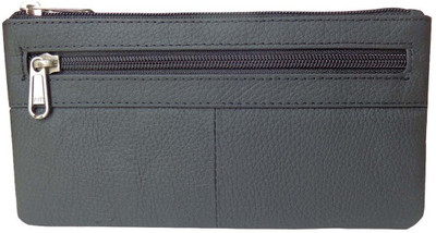 

Style 98 Women Grey Genuine Leather Card Holder(2 Card Slots)
