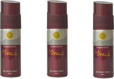 

Ramsons Ramsons Deo La Opale Combo 3 Pcs Body Spray - For Men & Women(120 ml, Pack of 3)