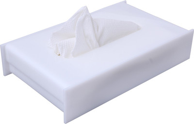 

Rasper 1 Compartments Acrylic Tissue Paper Dispenser (Premium Quality)(White)
