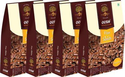 Oosh Brown Flax Seeds(1000 g, Pack of 4)