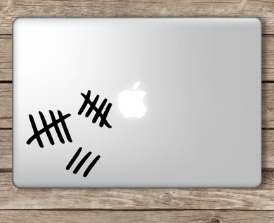 

Onlinemart Tally marks Vinyl Laptop Decal 15.6
