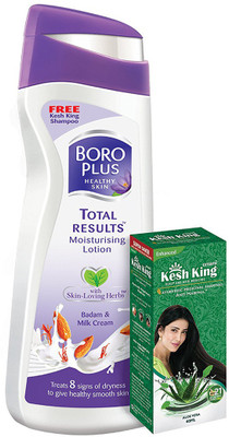 

Boroplus Total Results Moisturising Lotion With Kesh King Shampoo(300 ml)