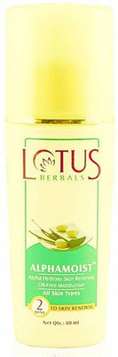 

Lotus Herbals AlphaMoist Hydroxy Skin Renewal Oil-Free Moisturiser(80 ml)