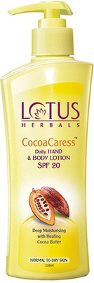 

Lotus Herbals Cocoa Caress Daily Hand & Body Lotion SPF 20(250 ml)