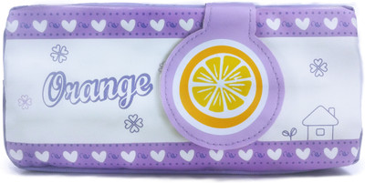 

Maurya Pustak Bhawan Orange Flap Big Pencil Pouch Violet NA Art Artificial Leather Pencil Box(Set of 1, Multicolor)