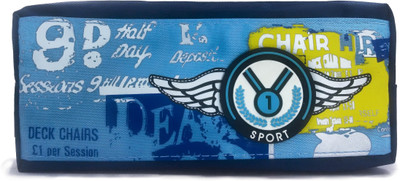 

Maurya Pustak Bhawan Sports 9D Pencil Pouch Blue na Art Artificial Leather Pencil Box(Set of 1, Blue)