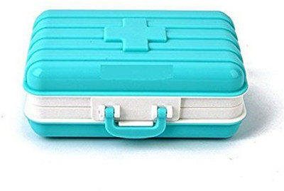 

Bruzone 1 week Suit Case Shaped Pill Box(Blue)