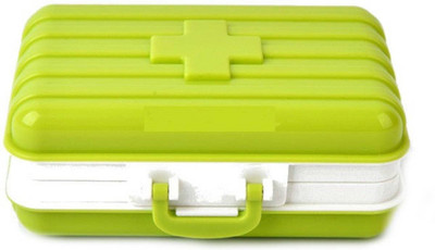

Bruzone 7-day Suitcase Pill Box(Green)