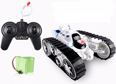 

HALO NATION RC Battle Tank - Super Stunt Car - Deformation with 360 Degree Flip and Reverse , Runs on Any surface(White)